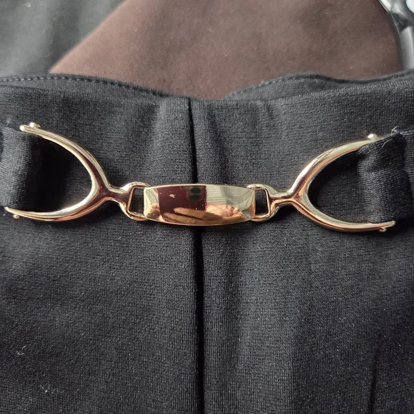 NWT Meg & Margot Elegant Black Wide-Leg Pants - Picture 3 of 7